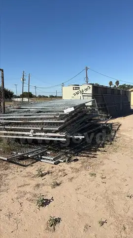 ASSORTED GALVANIZED FENCE ITEMS( USED FOR PARTS, SOLD AS IS )2601A-330
