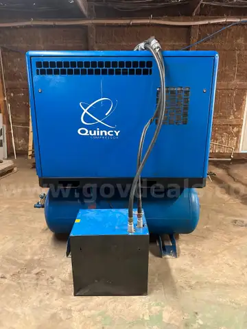 QUINCY QGB-25 AIR COMPRESSOR W/ AIRCEL VF-150 REFRIGERATED AIR DRYER