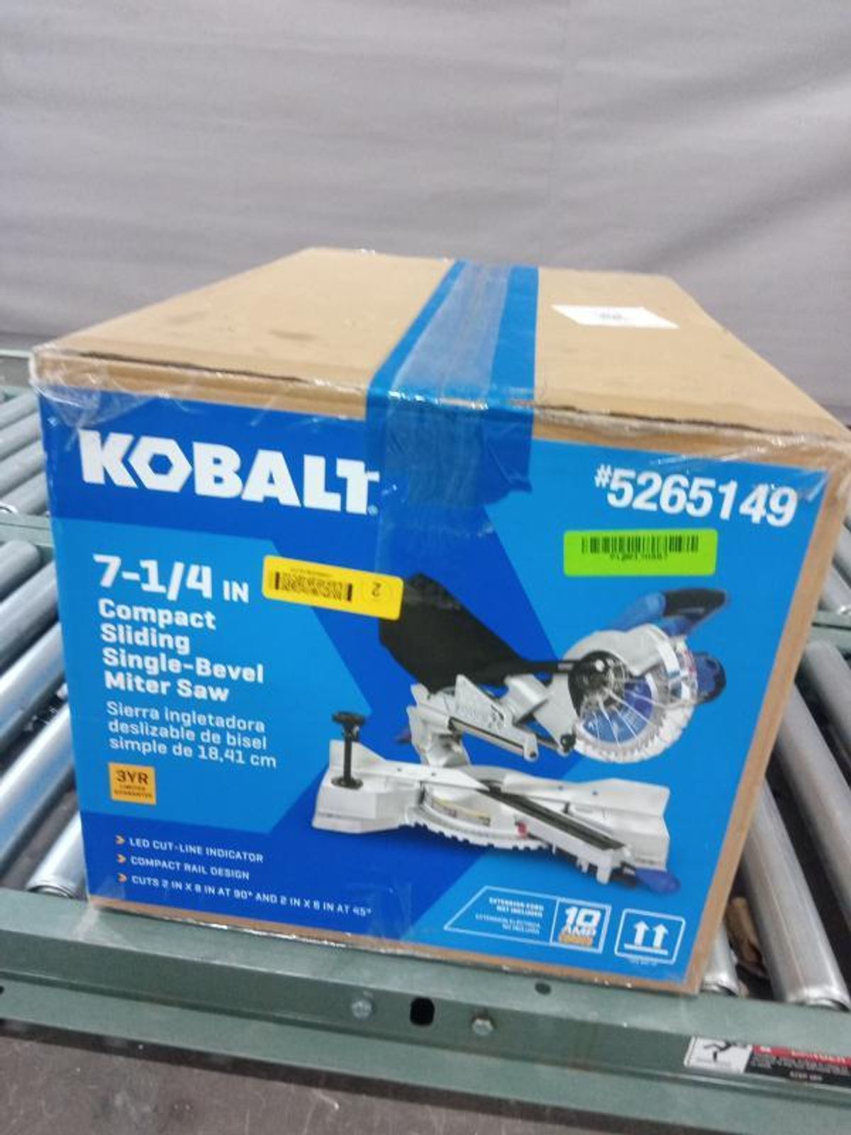 Kobalt Compact 7-1/4-in 10-Amp Single Bevel Sliding Compound Corded ...