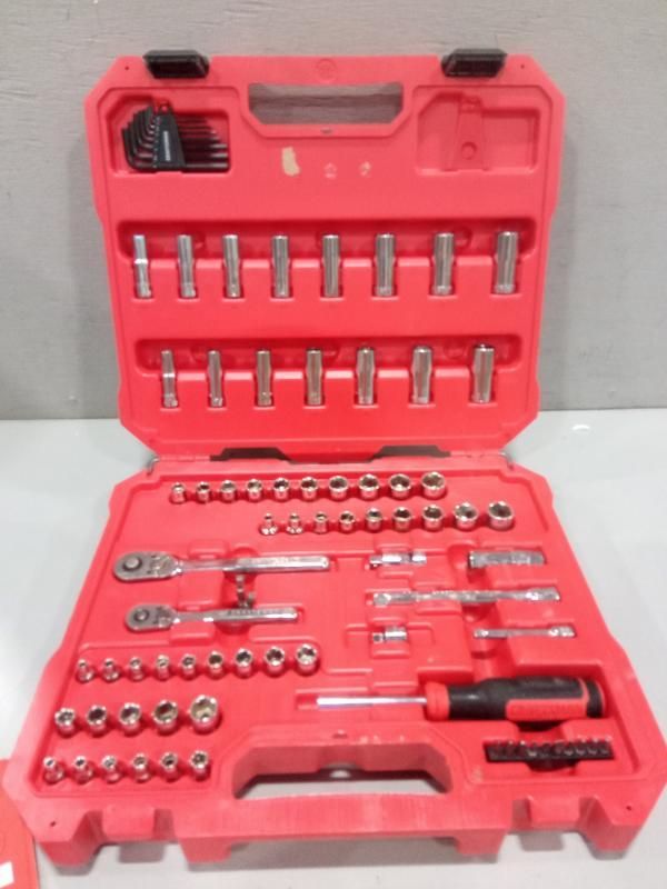 CRAFTSMAN 88-Piece Standard (SAE) And Metric Polished Chrome Mechanics ...