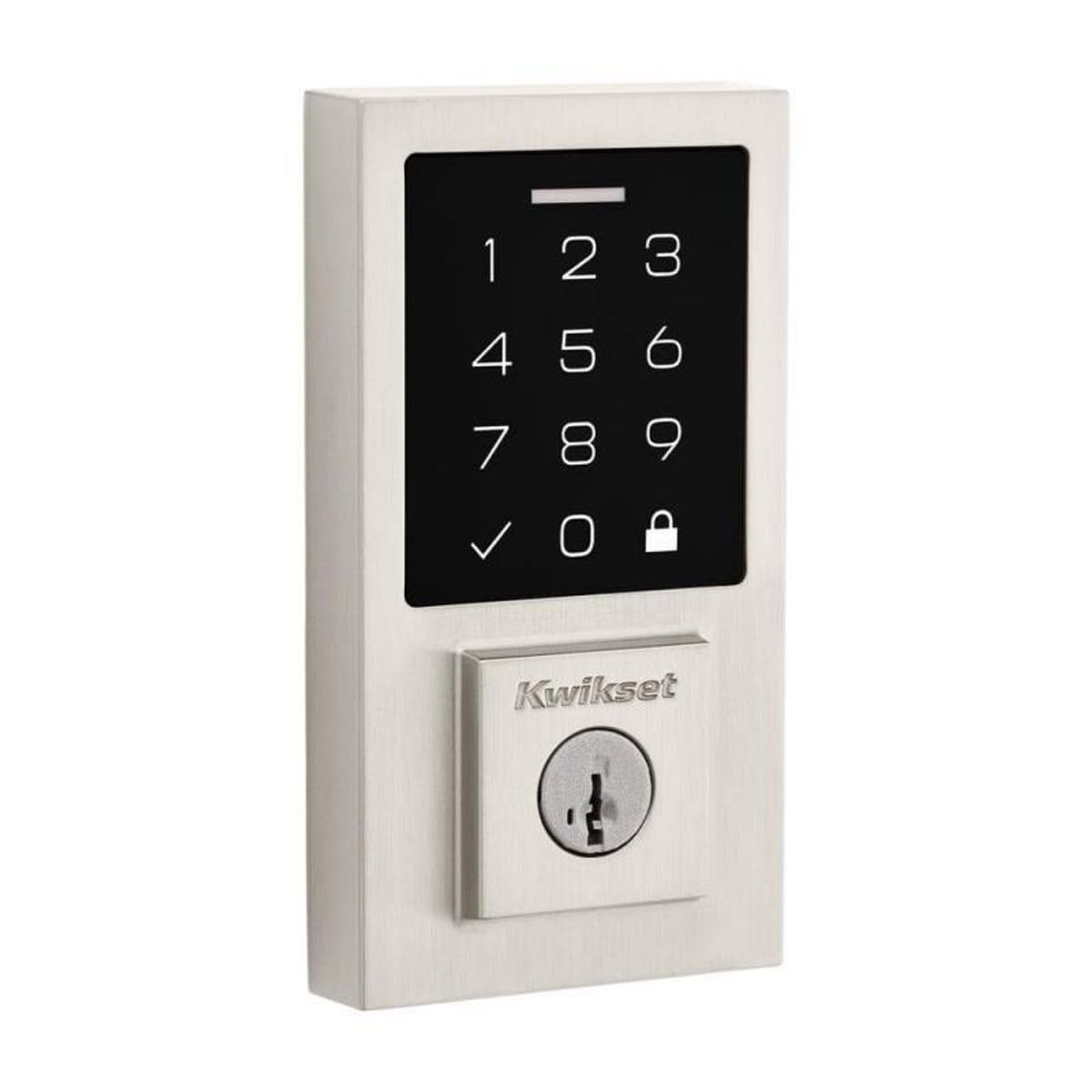 Kwikset SmartCode 270 Contemporary Satin Nickel Touchpad Single ...