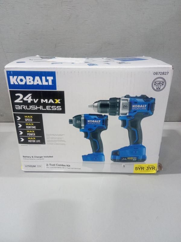 Kobalt 24v max brushless best sale 2 tool combo kit