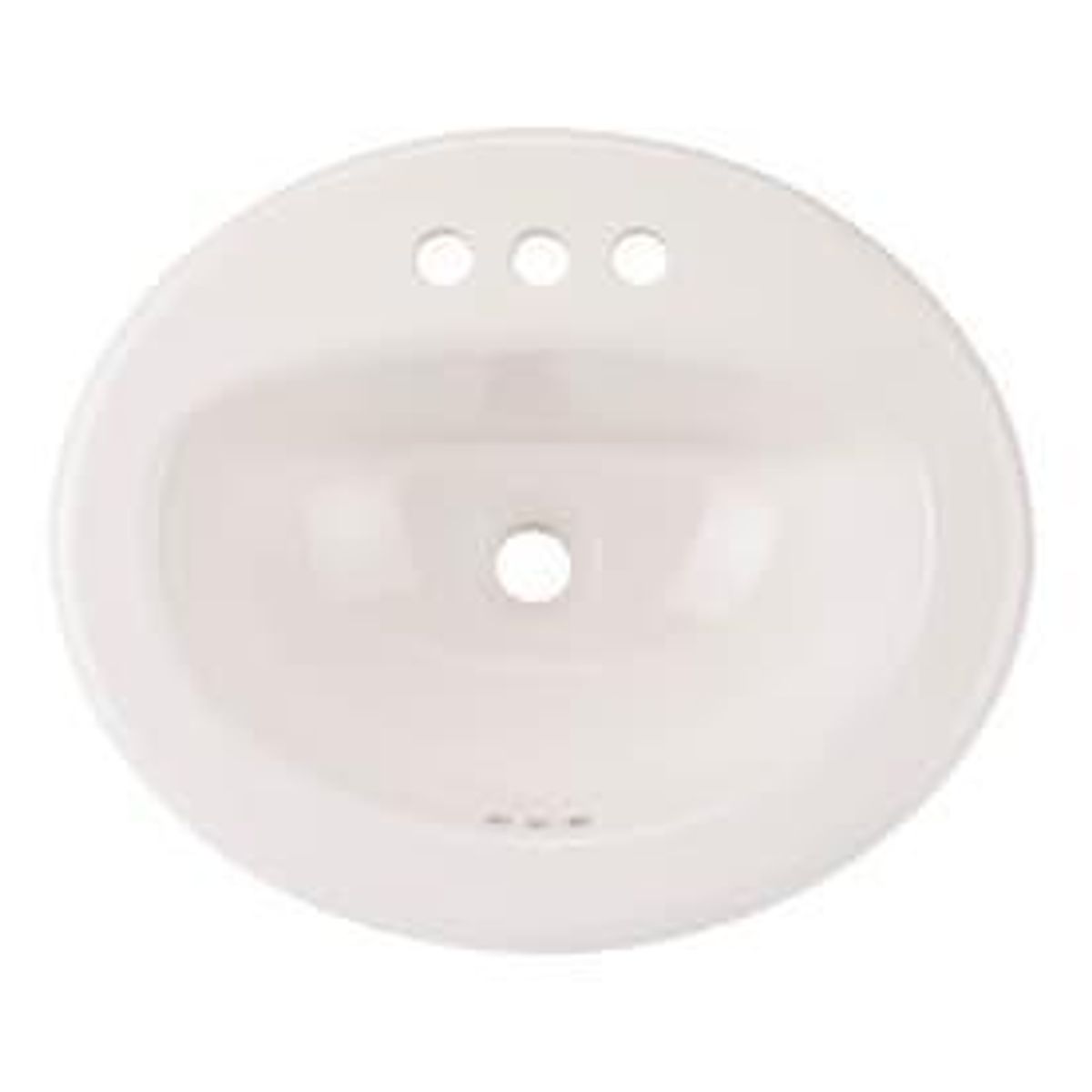 AquaSource White Drop-In Oval Bathroom Sink Overflow | AllSurplus ...