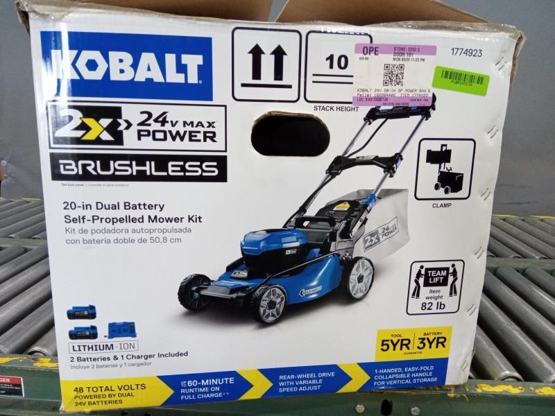 Kobalt 24 volt store lawn mower