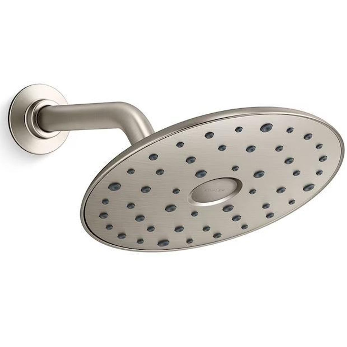 KOHLER Raindet Vibrant Brushed Nickel Round Rain Shower Head Fixed ...