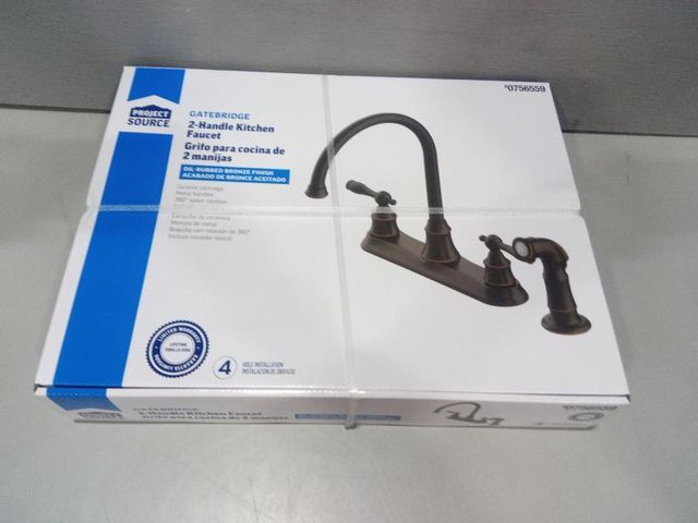 Project Source Gatebridge Oil Rubbed Bronze Double Handle High-arc ...