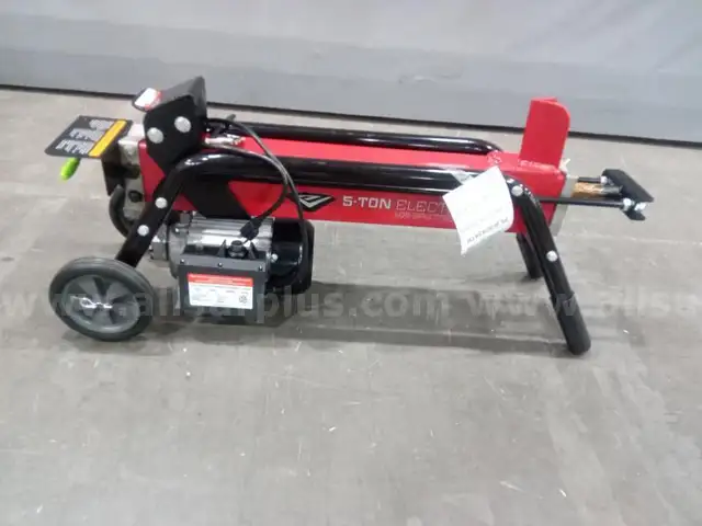 Onsite, Buy Now-EARTHQUAKE 32228 5-ton Electric Log Splitter-Non Refundable