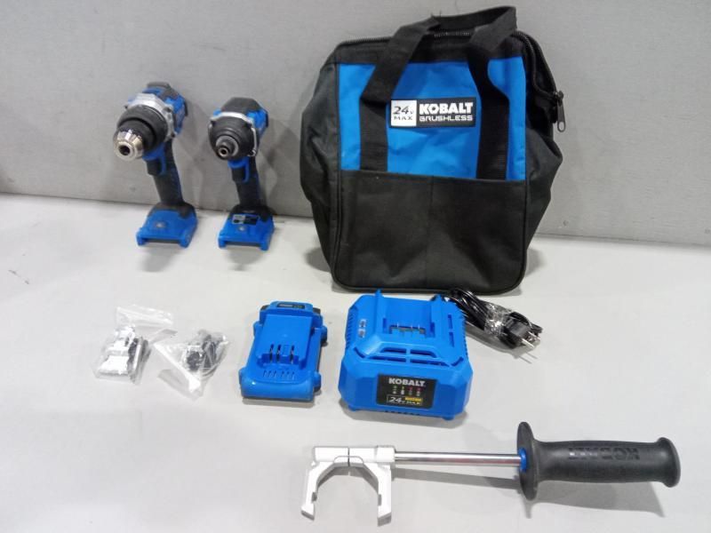 Kobalt Next-Gen 2-Tool Brushless Power Tool Combo Kit With Soft Case (1 ...