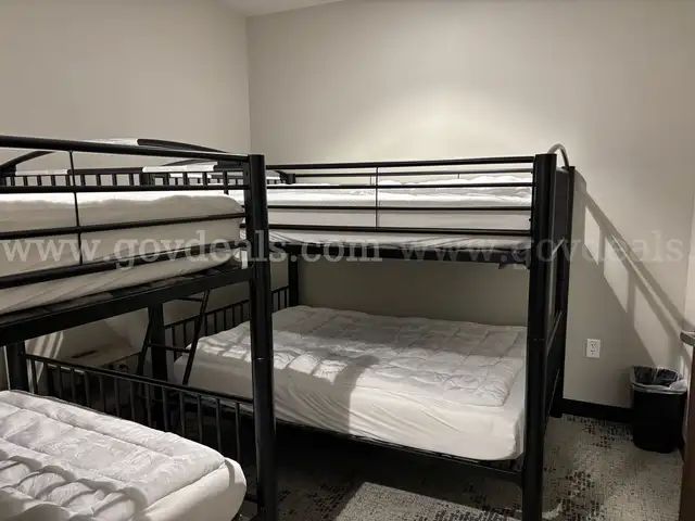 Two Full Size Bunk Bed Frames with Mattresses