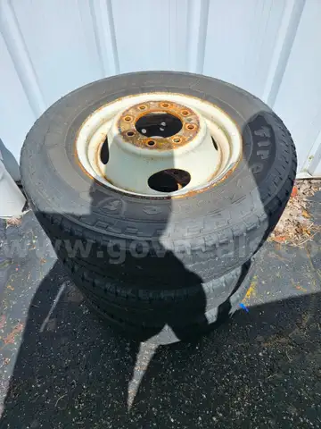 3 Tires with Wheels