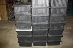 20 Storage containers stackable some with lids 21x16x12  heavy duty but used