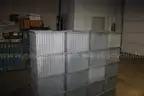 20 Storage containers stackable some with lids 21x16x12  heavy duty but used