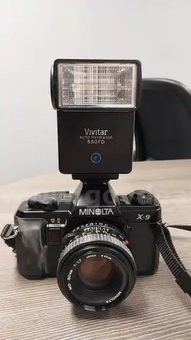 Minolta X-9 Camera with Lens &#x26; Flash #1