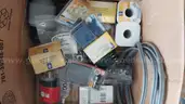 Miscellaneous hardware, shovels, plywood, fluids Lot #7
