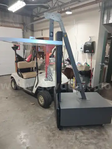 two Bison Portable basketball goals