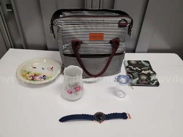 Balcray Lunch Bag with Watch and other items