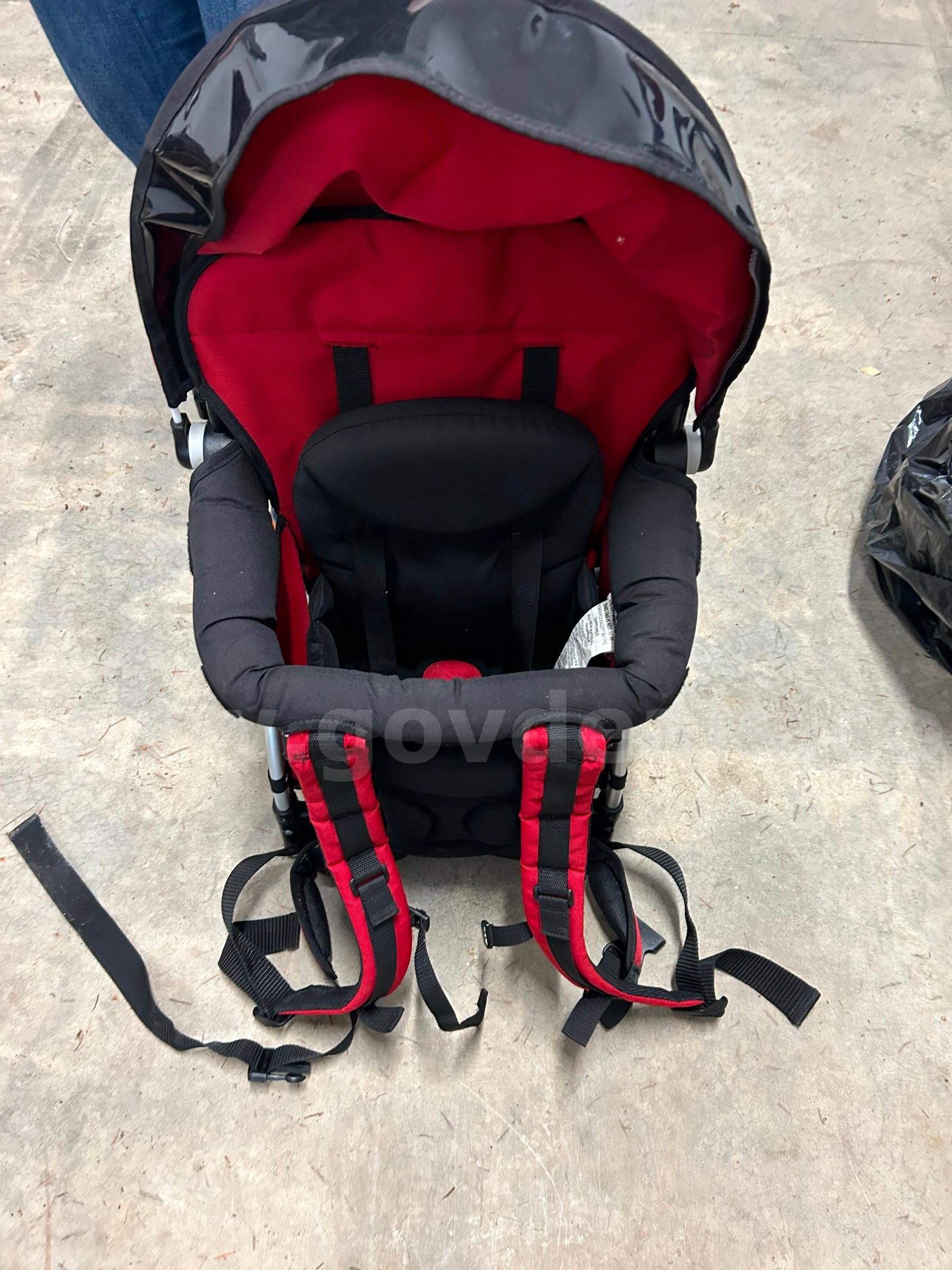 Chicco Red and Black Hiking Child Carrier Backpack GovDeals