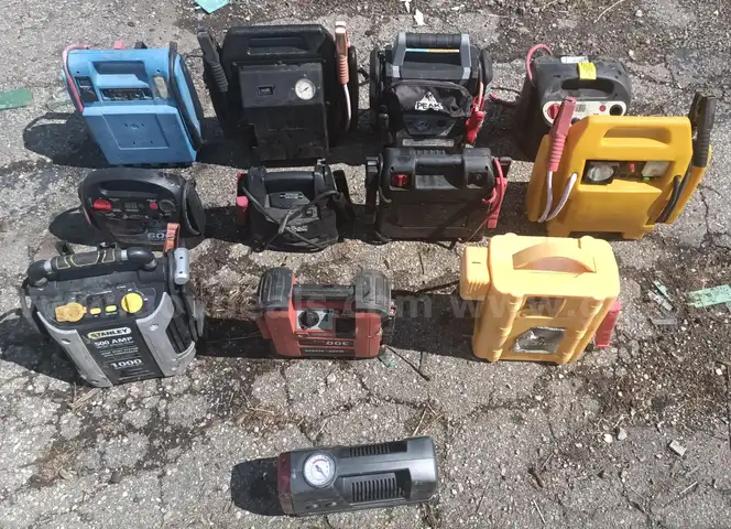 Up for sale is a Lot of 12 Battery Jump Packs.