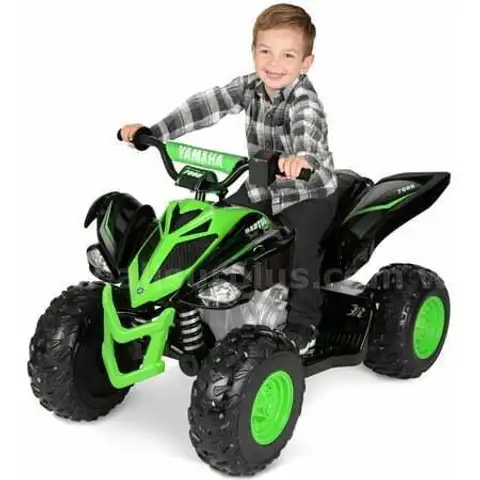 Yamaha 12 Volt Raptor Battery Powered Ride-On - New Custom Graphic Design - for Boys &#x26; Girls Ages 3 and up