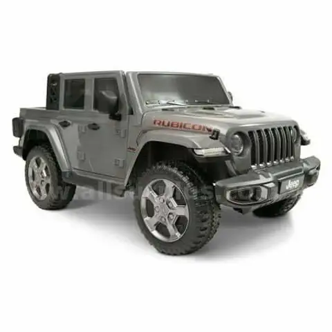 12 Volt Jeep Gladiator Battery Powered Ride On Vehicle in Gray by Hyper Toys