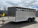 2021 Frontier 7&#x27; x 16&#x27; Livestock aluminium trailer (Mint condition)
