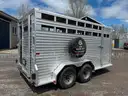 2021 Frontier 7&#x27; x 16&#x27; Livestock aluminium trailer (Mint condition)