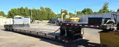 2018 BWS 53&#x27; RGN Double drop lowboy detachable 29&#x27; 6&#x27;&#x27; well