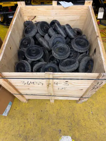 Assorted Pallet of Stryker & Ferno Stretcher Ground Wheels (Used)