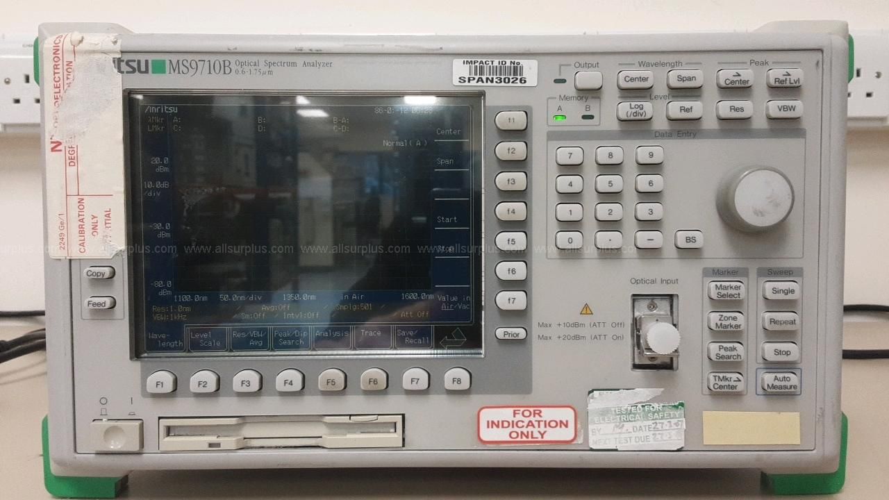 Anritsu Optical Spectrum Analyzer | AllSurplus