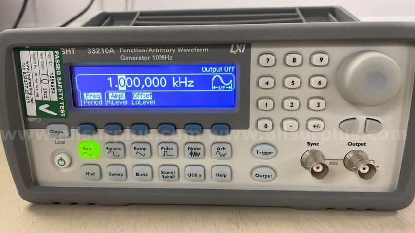 Keysight 33210A Function/Arbitary Waveform Generator 10MHz | AllSurplus