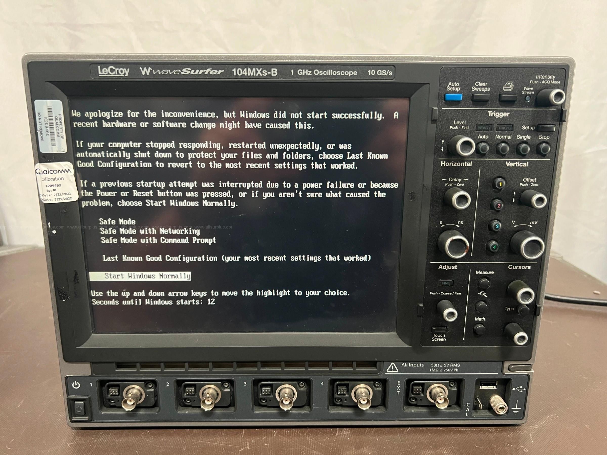 TELEDYNE LECROY WS104MXS-B WAVESURFER OSCILLOSCOPE, 1 GHZ | Go-Dove