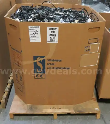 Wholesale Pallet of 532LBS DVI Video Monitor Cables
