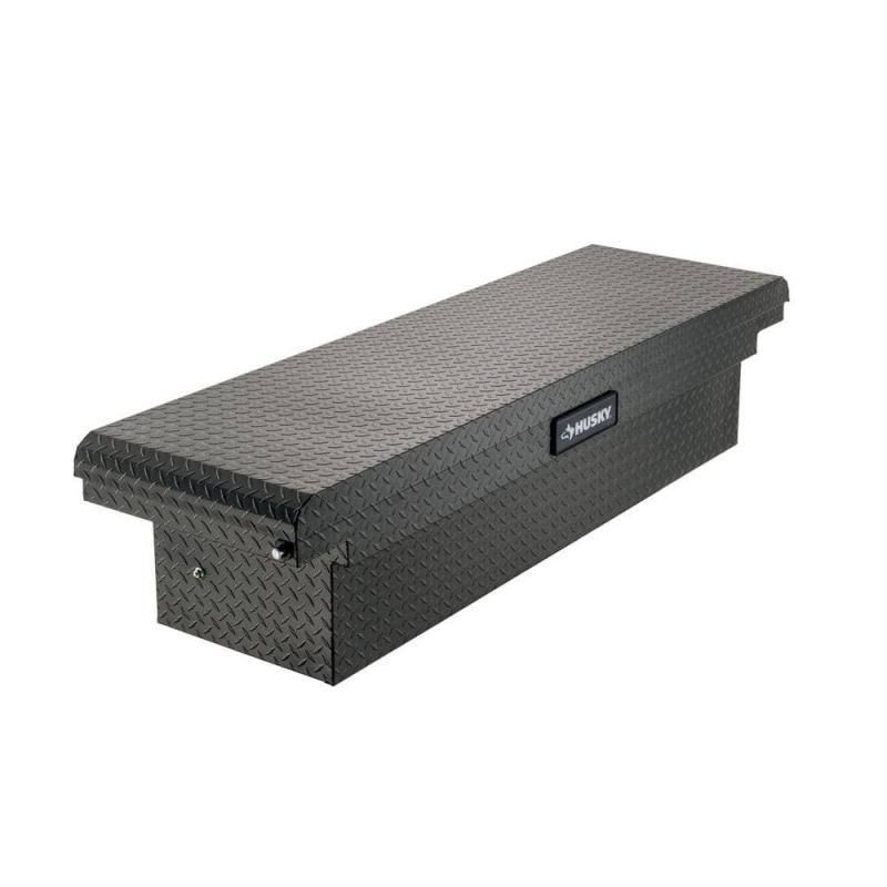 Husky 71 in. Graphite Aluminum Full Size Low Profile Crossover Truck Tool Box Grey AllSurplus Phoenix
