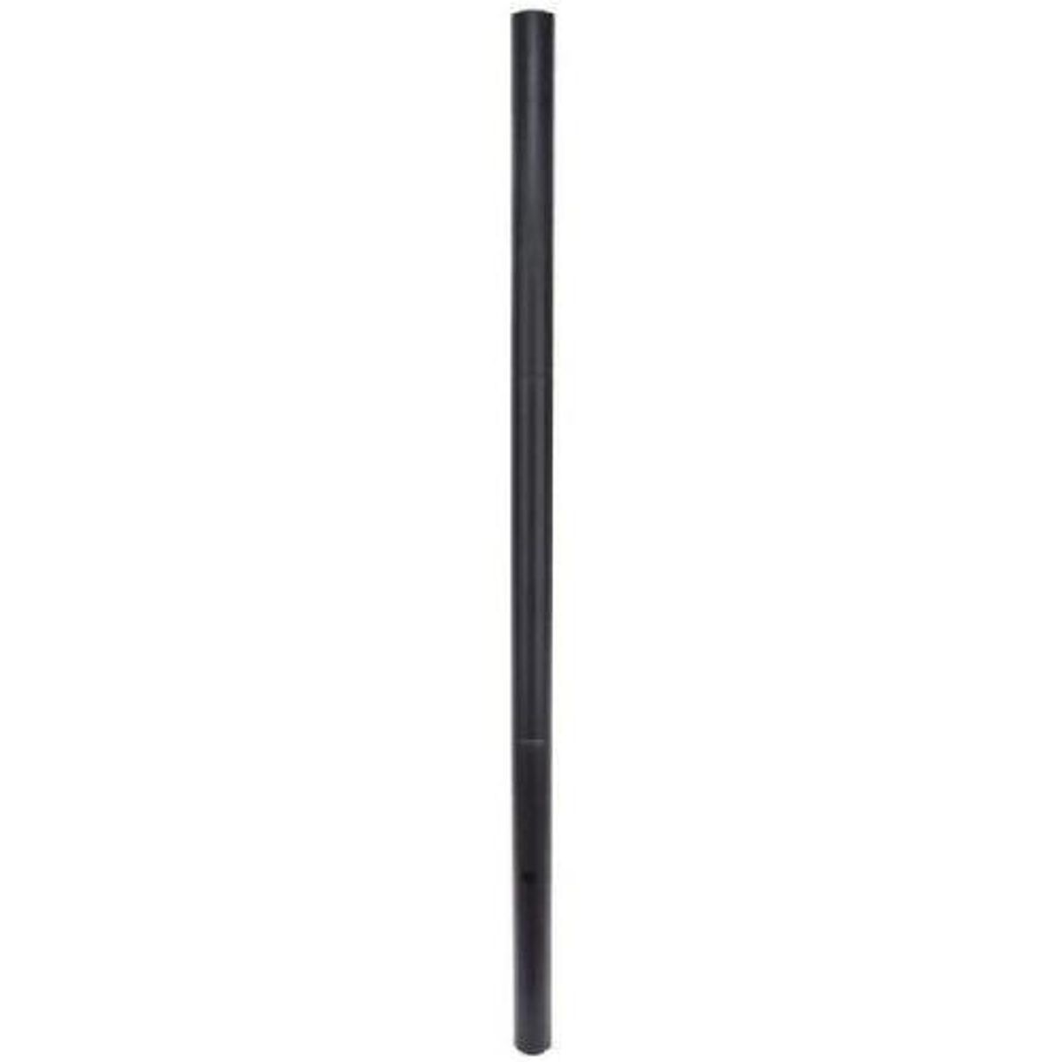 LUTEC 80 in. Black Outdoor Direct Burial Aluminum Lamp Post ...