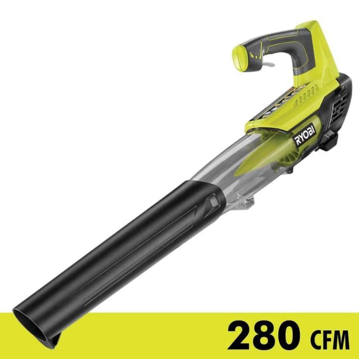 Ryobi One 18v 100 Mph 280 Cfm Cordless Battery Variable Speed Jet Fan Leaf Blower Tool Only 4075