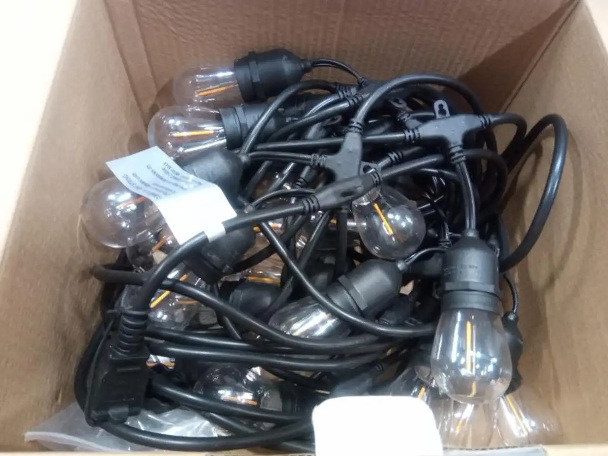 Hampton Bay 24Light 48 ft. Indoor/Outdoor String Light with S14 Single