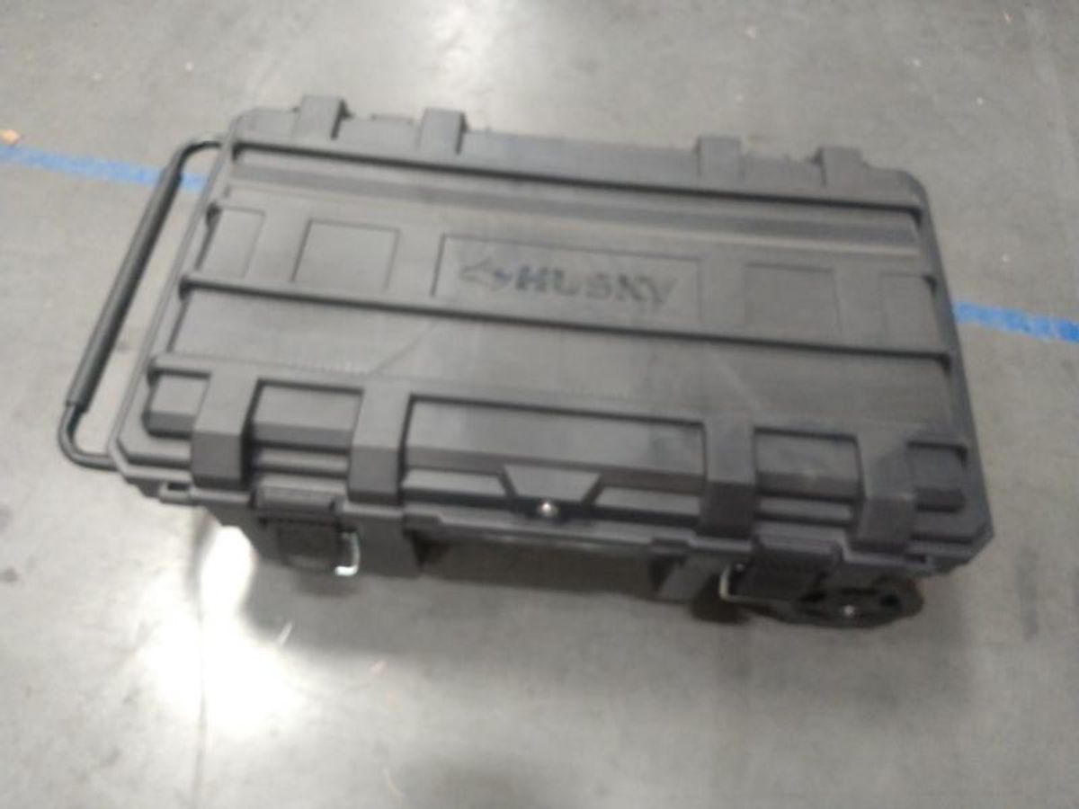 Husky 23 in. 25 Gal. Black Rolling Toolbox with Keyed Lock | AllSurplus ...