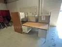 1 Lot of 8 Metal Teacher&#x27;s  Desks