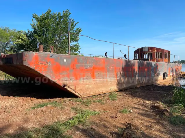 Oil Derrick Maintenance Barge