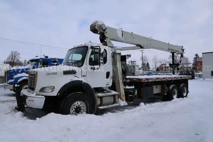 National Crane 600E2 Crane on 2012 Freightliner M2 112V T/A Flatbed Truck