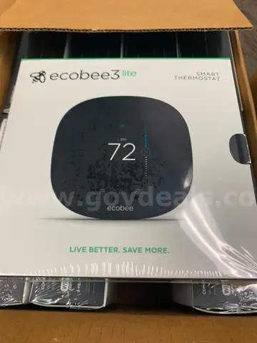 (8) EcoBee3 Lite Smart Thermostats and (10) boxes of sensors (2/box)
