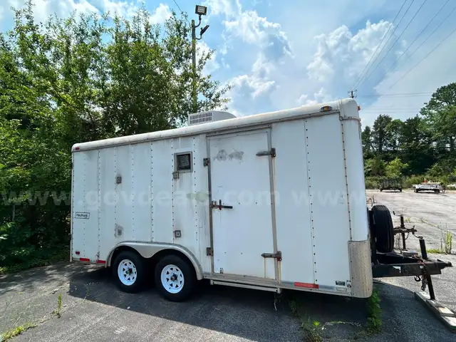 2001 Haulmark enclosed trailer. See long description. Lot 037.