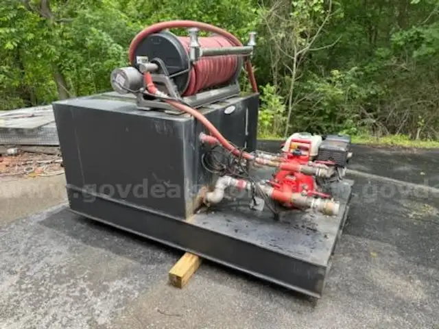 200 Gallon Brush Skid with Davey Fire Rated Pump