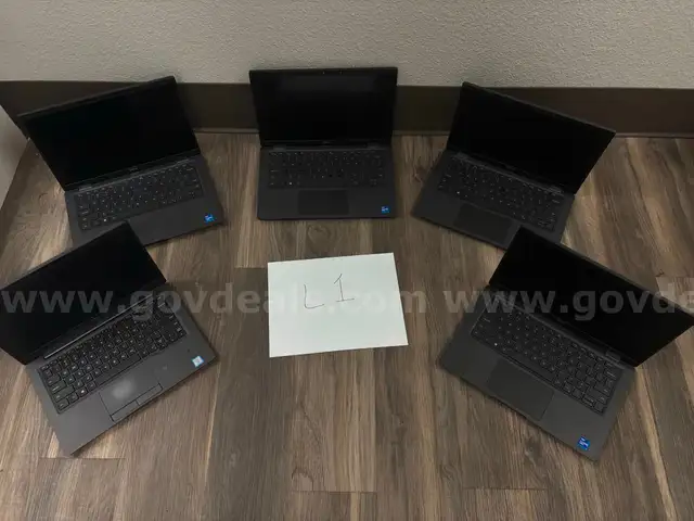 L-1 Five DELL Laptops
