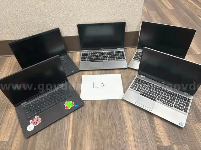 L-3 Five DELL Laptops