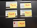 5 Gift Cards, valued $126 total