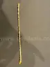 19K Gold Plated 7in Tennis Bracelet with clear stones (Not Solid Gold)