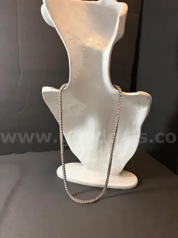 22in Tennis Neckless, stamped 14K GF (gold-filled). NOT GOLD.