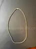 22in Tennis Neckless, stamped 14K GF (gold-filled). NOT GOLD.