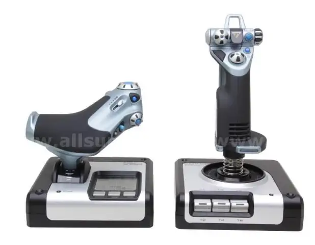 G Saitek X52 Flight Control System & Webcams (JP1)